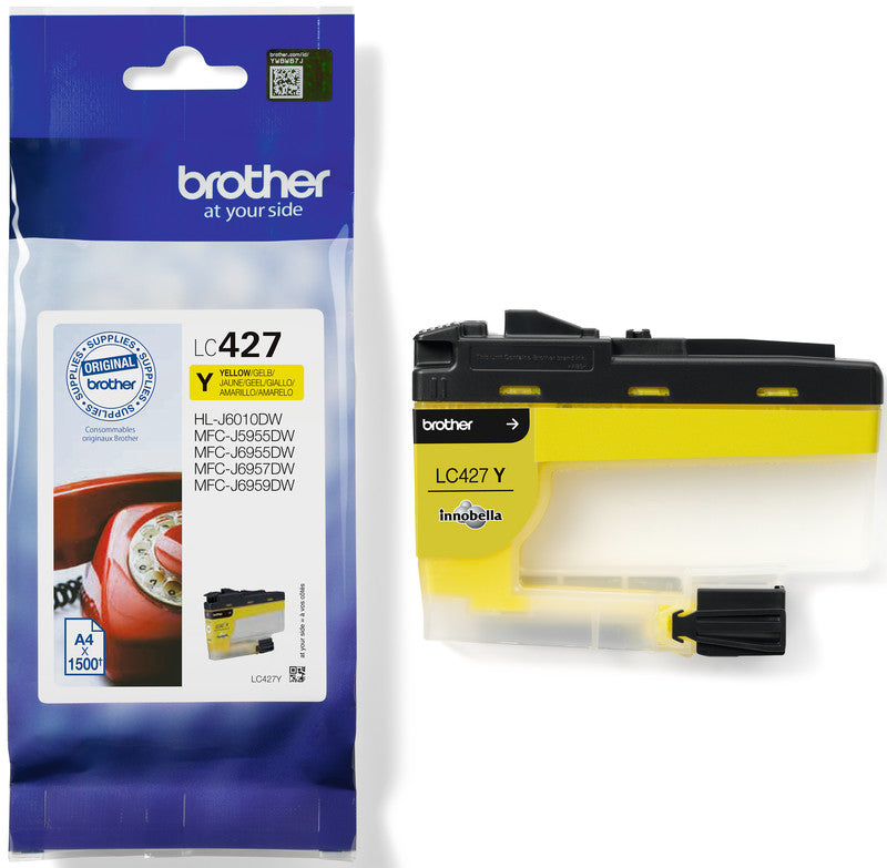 Brother Tintenpatrone, Gelb – für Inkjetdrucker, Multifunktionsgeräte