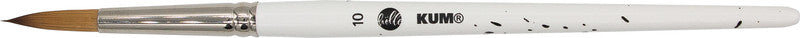 Kum Pinsel – weiss, Holz, Synthetik, Länge 138 mm, 1er-Pack, Aluminiumzwinge, rund