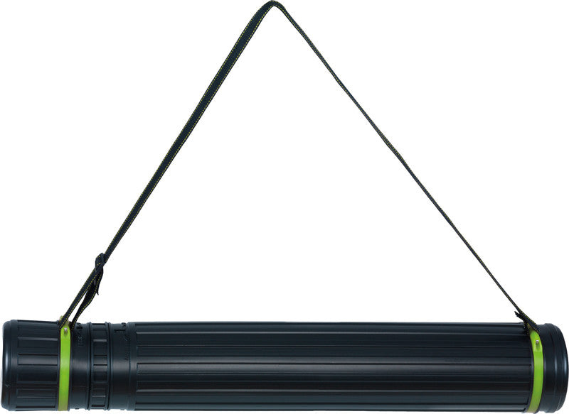 Linex Planrolle 75–135 cm Ø 125 mm – Schraubdeckel, verstellbarer Tragegurt, schwarz, Kunststoff