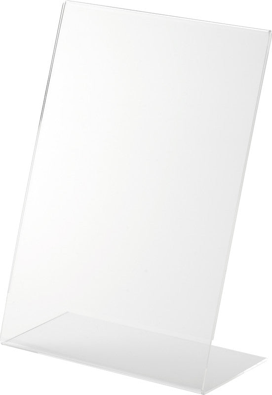 Helit Tischaufsteller – für A5 Hochformat, 1 Fach, transparent, Kunststoff, 149×75×210 mm