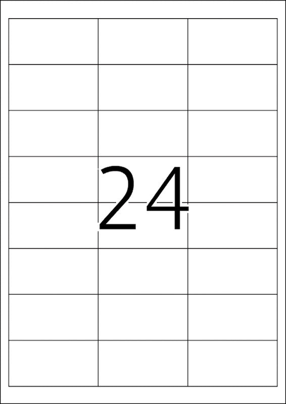 HERMA Etiketten, 66 mm × 34 mm, weiss, Papier, permanent, 25 Blätter (600 Etiketten)