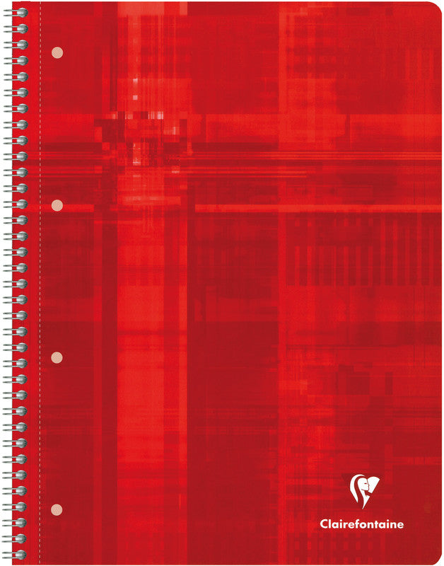 Clairefontaine Collegeblock, Karton, 120 Blatt, 4-fach gelocht, perforiert, 90 g/m² – sortiert