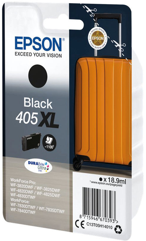 Epson Tintenpatrone 405XL, Schwarz, 18,9 ml