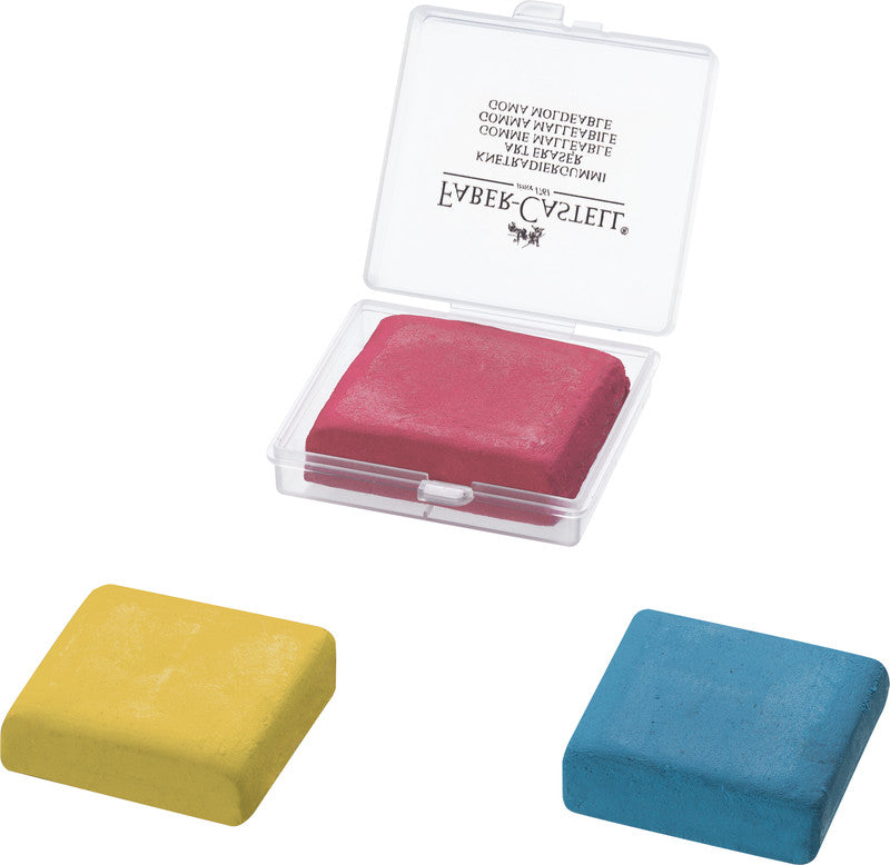 Faber-Castell Radierer – für Kreide, Kohle – 38 × 8 × 35 mm – Kunststoff – sortiert