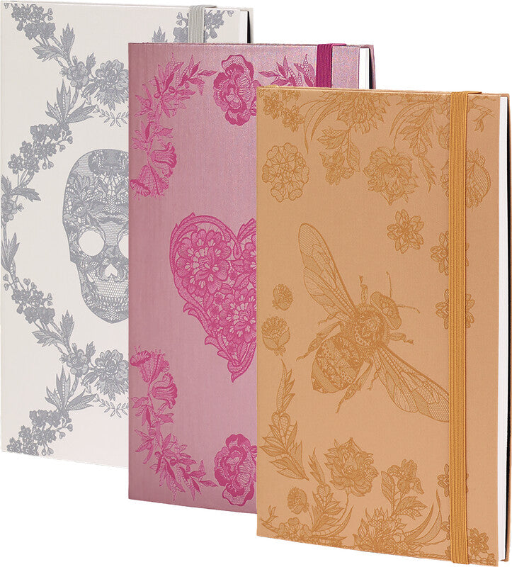 Castelli Notizbuch, 130 × 210 mm, liniert, Leimbindung, Softcover, 192 Seiten, 80 g/m² – mehrfarbig