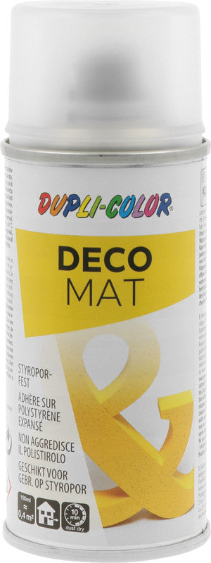 Dupli-color Farbspray – Klarlack, matt, 150 ml, für Styropor, Metall & Holz