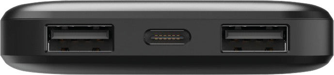 Hama Powerbank 5000 mAh, 2× USB-A, Digitalanzeige, für Smartphones, Tablets, Notebooks, Grau