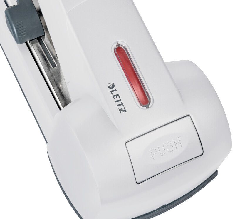 Leitz 5553 – Hefter, 120 Blatt, für 23/15XL, Flat-Clinch, verstellbarer Papieranschlag, Einlegetiefe 56 mm