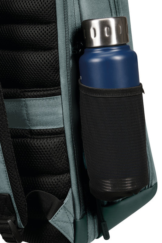 Samsonite Stackd Biz Notebook-Rucksack – 22/30 l, Aufsteckfunktion, USB-Port, recyceltes PET (rPET), Forest
