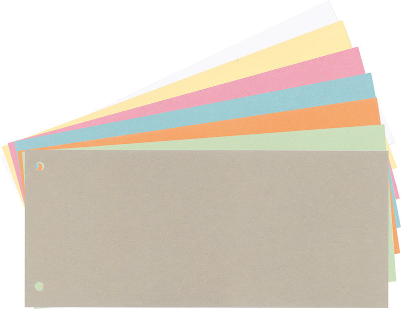 Noname Trennstreifen – für A4, Karton, blau, 2-fach, 100er-Pack