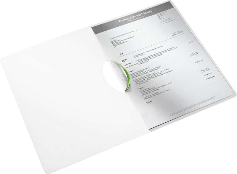 Leitz WOW ColorClip Klemmhefter, für A4, 30 Blatt – grün