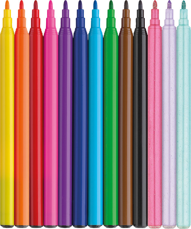 Faber-Castell Filzstifte Einhorn Spezialedition, Strichbreite 1 mm, 13 Farben