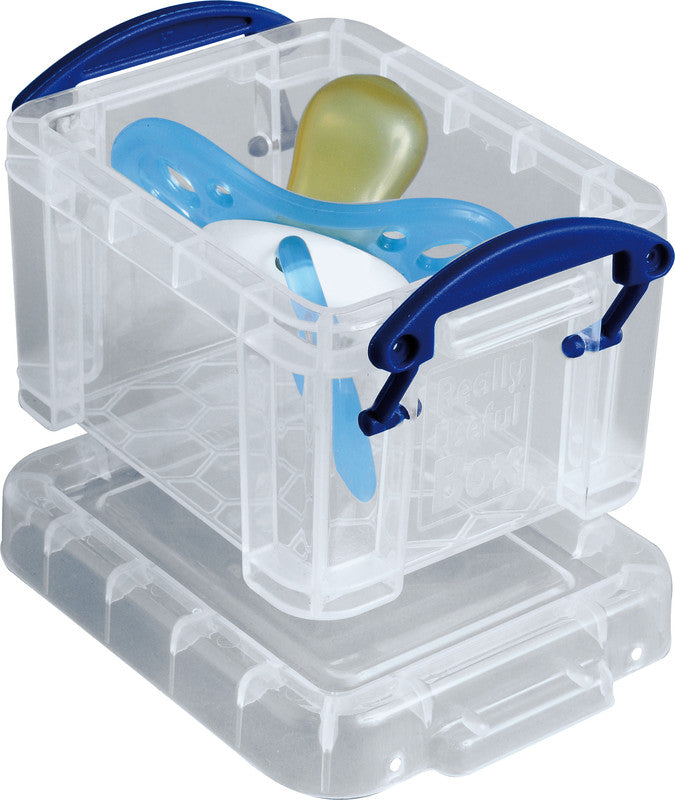 Really Useful Boxes Ordnungsbox – Kunststoff, transparent, 6,5 × 5,5 × 9,0 cm – 1er-Pack