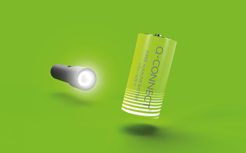 Q-CONNECT Baby Akku 1,5 V 5700 mAh 8,55 Wh Alkaline – für Geräte