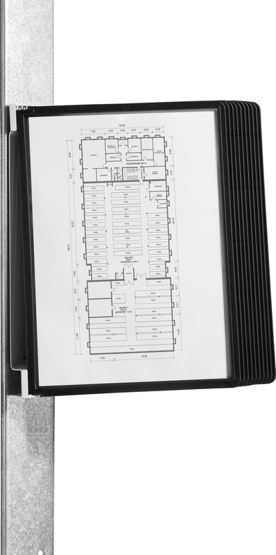 Durable Sichttafelsystem Vario Magnetic Wall – 280 × 340 mm, transparent, für A4, 5er-Pack