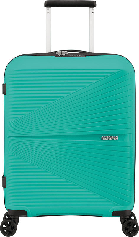American Tourister Handgepäck-Trolley – Hartschale, 4 Doppelrollen, mit TSA, Aqua Grün, 40 × 50 × 20 cm