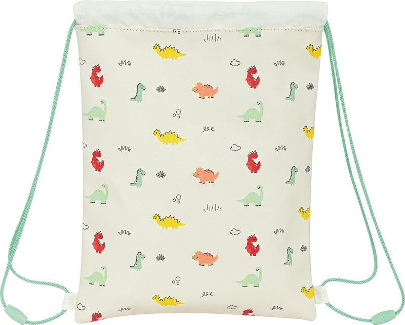 Safta Junior Sportbeutel – 3 l, Dino-Motiv, wasserabweisend, 26 × 34 cm