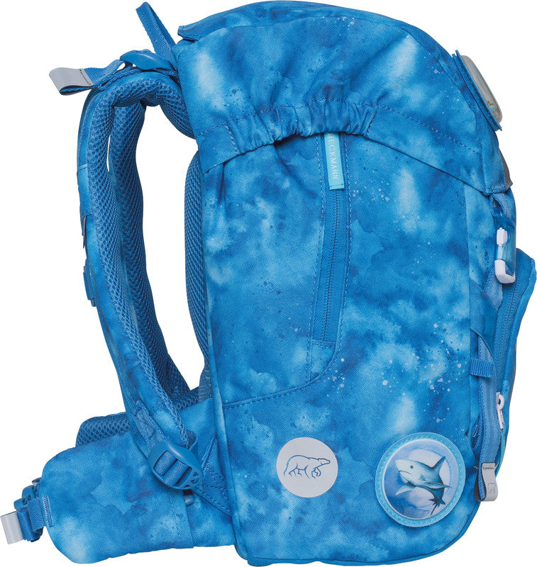 Beckmann Classic Schulrucksack 1st – Ocean – 24,0×37,0×25,0 cm – 22 l – Recycelte Materialien