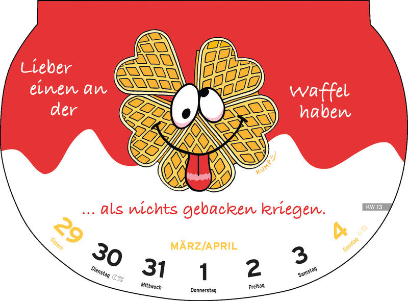 Heye Lesekalender Dumme Sprüche 2027 – 28,7 × 21 cm – 1 Woche/Blatt – d – mit Aufhänger