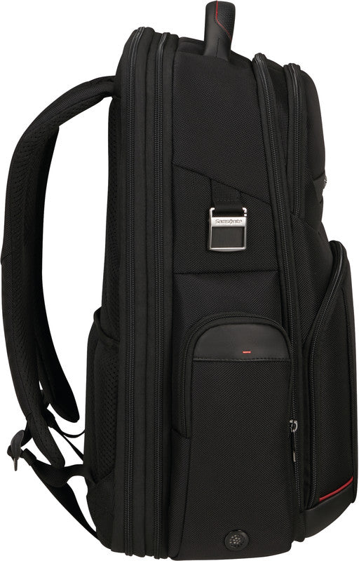 Samsonite Pro-DLX 6 3V Notebook-Rucksack – für Notebooks bis 17,3", RFID-Fach, USB-Anschluss, Nylon, schwarz
