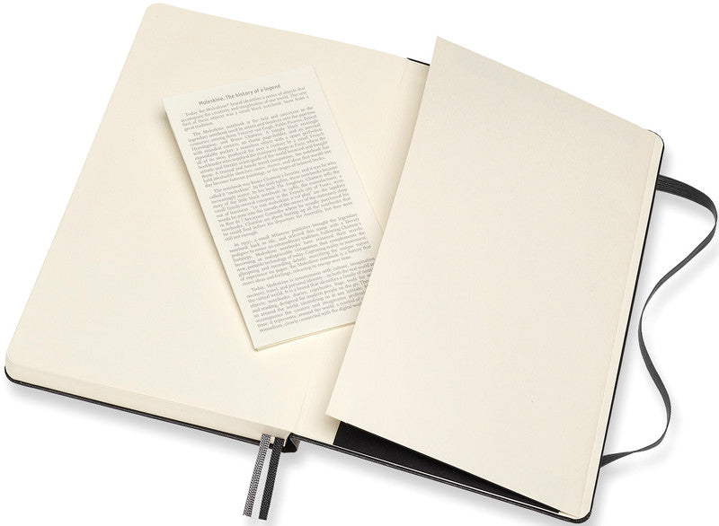 Moleskine Notizbuch Classic Collection, 130 × 210 mm, liniert, Leimbindung, Hardcover, 400 Seiten – schwarz