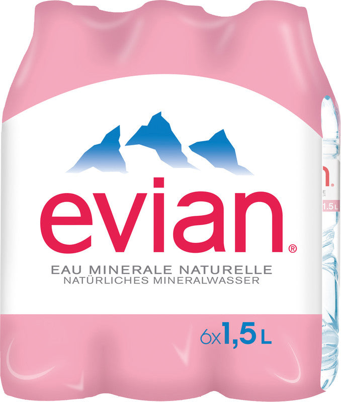 Evian Mineralwasser rPET – 1,5 l, ohne Kohlensäure