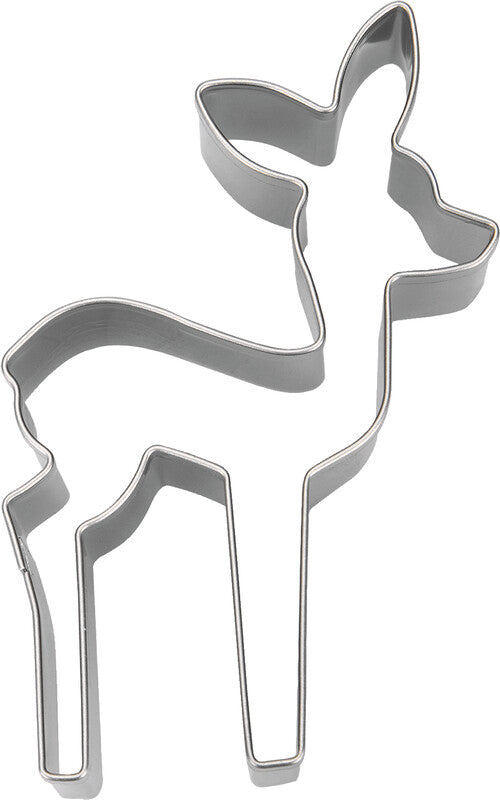Städter Ausstecher – Rehkitz-Motiv, Edelstahl, Silber, 7,5 cm, 1-teilig