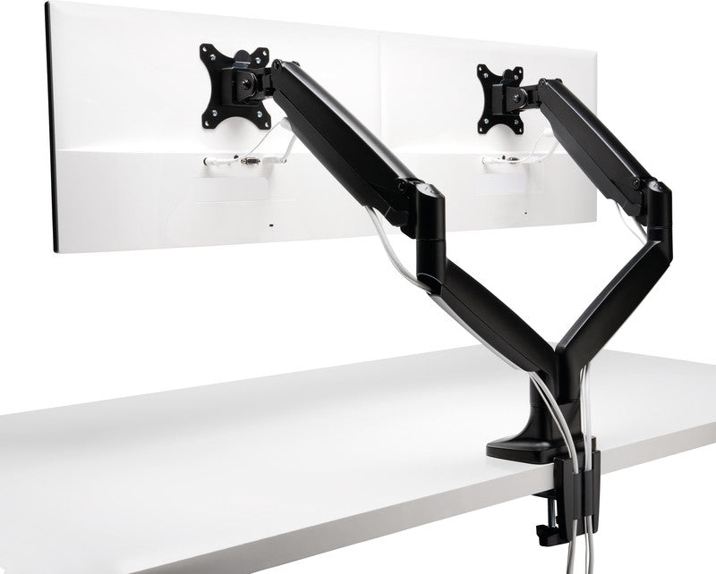 Kensington One Touch SmartFit – Monitorarm, 2 Monitore, Tischklemme, bis 34", VESA 75 × 75/100 × 100 mm, 9 kg