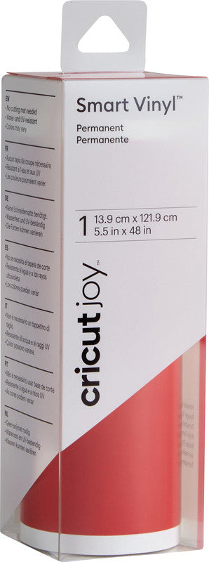 Cricut Klebefolie – glänzend, permanent, rot – 13,9 × 121,9 cm – für Cricut Joy