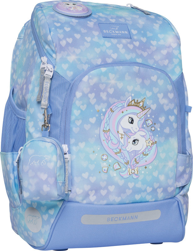 Beckmann Schulrucksack – 6-teilig – Unicorn Princess Ice Blue