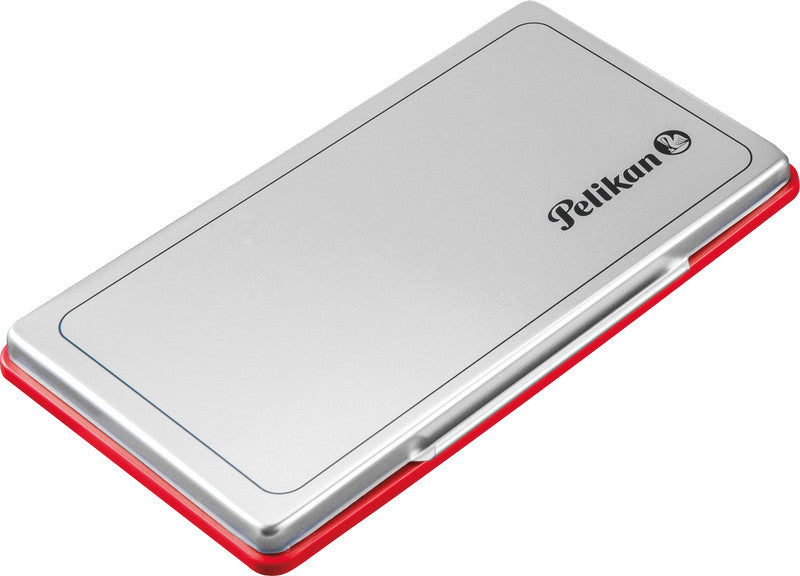 Pelikan Stempelkissen – 160 × 90 mm, Metall, Rot