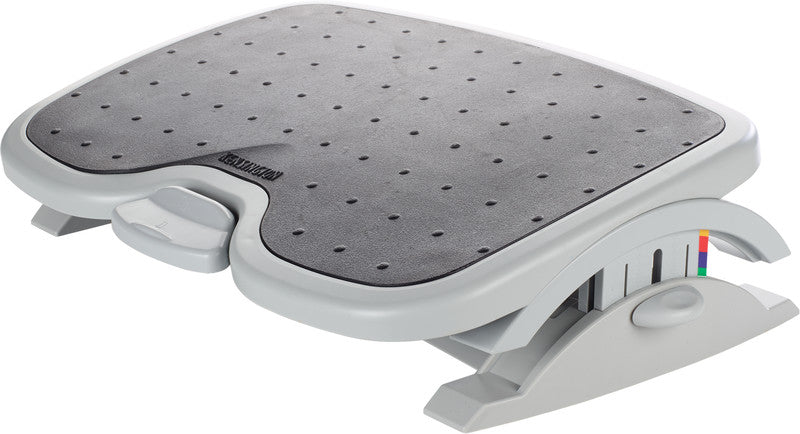 Kensington Fussstütze SmartFit SoleMate Plus – 45 × 35 × 9–12 cm, weiss/anthrazit