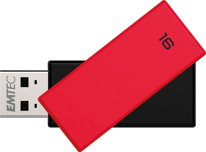 Emtec C350 USB-Stick – 16 GB, USB 2.0, rot