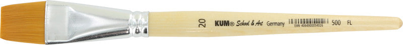 Kum Pinsel – braun, Holzgriff, Synthetik, Grösse 20, Aluminiumzwinge, lösungsmittelbeständig