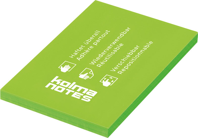 Kolma Haftnotizen – 74×105 mm – Neongrün, 100 Blatt
