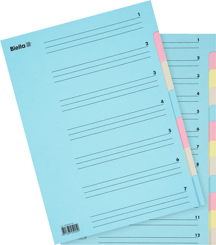 Biella Sammelmappe für A4, Karton, mehrfarbig