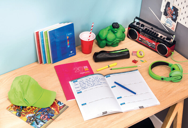 Clairefontaine When 21 Schüleragenda – 1 Woche/2 Seiten, gebunden, A4, Aug–Jul, sortiert, PEFC