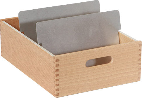Flück Karteikasten A5 quer, braun, Buche – 1 Stück