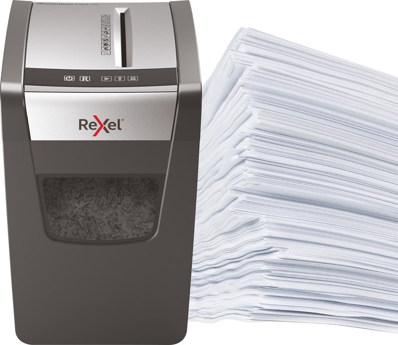 Rexel Momentum X312 Slimline – Aktenvernichter, DIN P-3, Partikelschnitt 5 × 42 mm, 12 Blatt, 23 l, A4