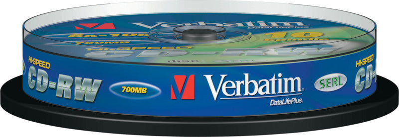 Verbatim CD-RW 700 MB/80 Min. – Spindel 10 Stück