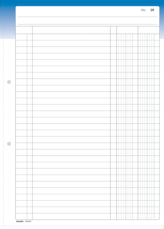 Simplex Formularblock – mehrsprachig, 50 Blatt, A4