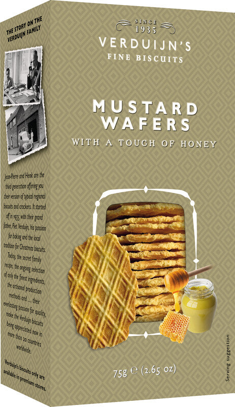 Verduijn's Waffeln – Senf & Honig, Schachtel, 75 g