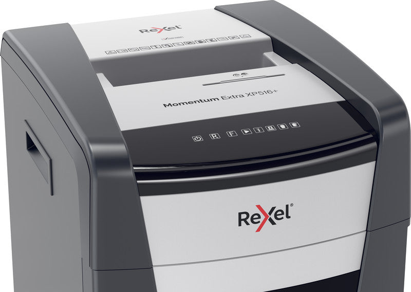 Rexel Momentum Extra XP516+ – Aktenvernichter, DIN P-5, Mikroschnitt 2 × 15 mm, 16 Blatt, 85 l, A4
