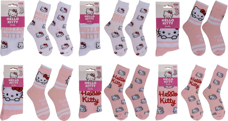 Out oft the blue OUT OF THE BLUE Socken Hello Kitty – Grösse 36–43, Mehrfarbig, 65% Baumwolle/33% Polyester/2% Elasthan