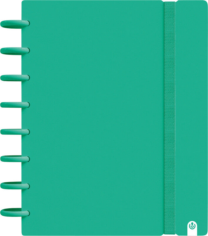 Carchivo Notizbuch A5, liniert, Spiralbindung, Softcover, 160 Seiten, perforiert, 100 g/m² – grün