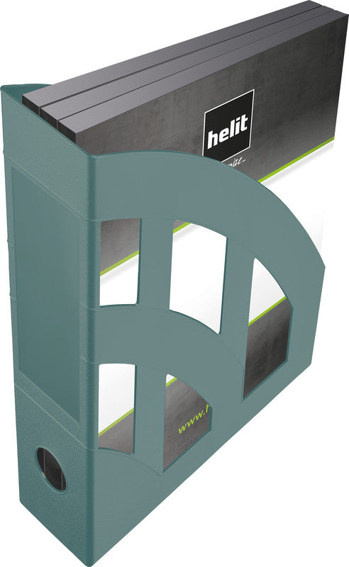 Helit the green bridge Stehsammler A4/C4 – 78 mm, grün, Kunststoff
