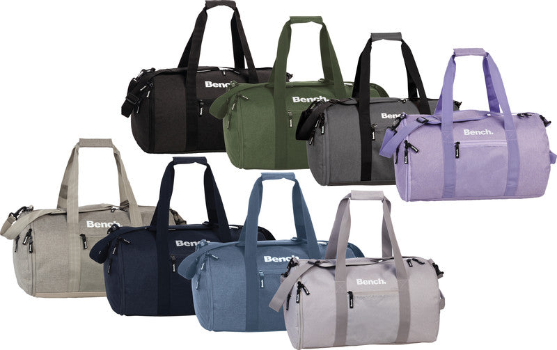 Bench Sporttasche Classic – 30 l, steingrau, mit Schultergurt, wasserabweisend, 50 × 29 × 29 cm