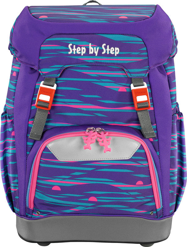 Step by Step Schulrucksack GRADE – Shiny Dolphins – Recycelte Materialien