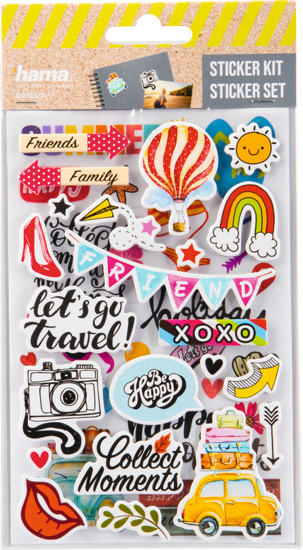 Hama Schmucketiketten – Motive sortiert – Papier, 2 Bogen, 125 × 220 mm