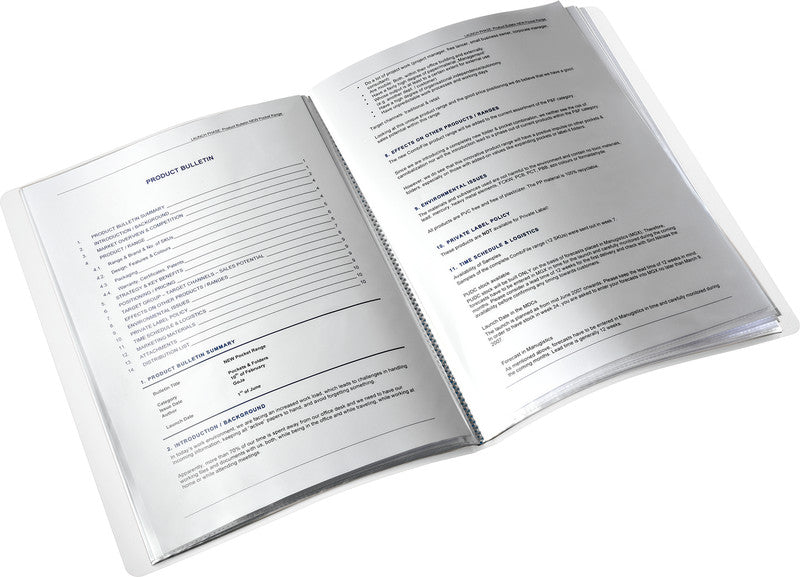 Leitz Sichtbuch WOW, für A4, 40 Hüllen – PP – Weiss